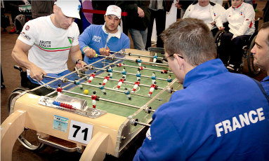 Handisport competition table football game