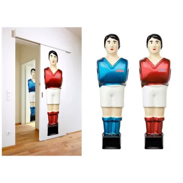Giant player sticker in blue or red (“Front”) - H: 185 cm