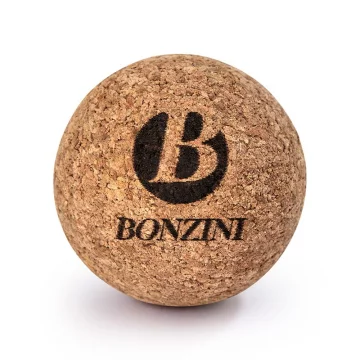 Balle en liège, brute, siglée "B" Bonzini