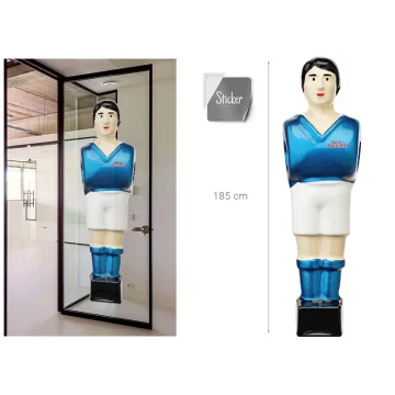 copy of Pegatina jugador gigante azul o rojo («Frente») – H: 185 cm