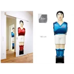 copy of Giant player sticker in blue or red (“Back”) - H: 185 cm