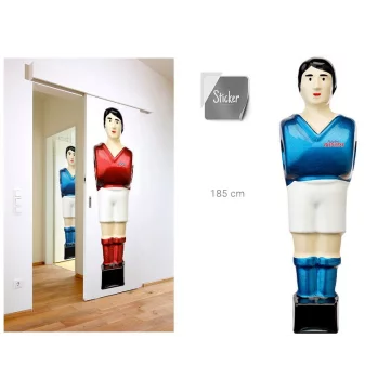 copy of Pegatina jugador gigante azul o rojo («Espalda») – H: 185 cm