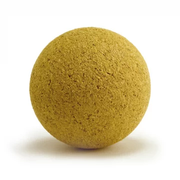 Heavy cork ball, yellow