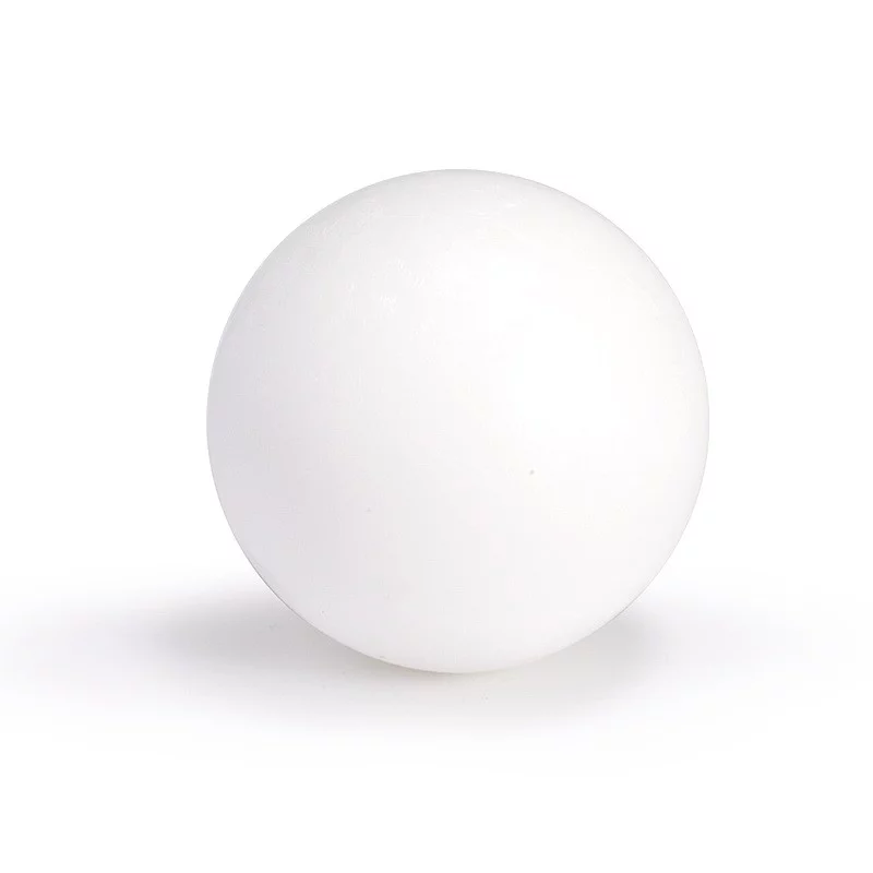 Bola blanca de plástico