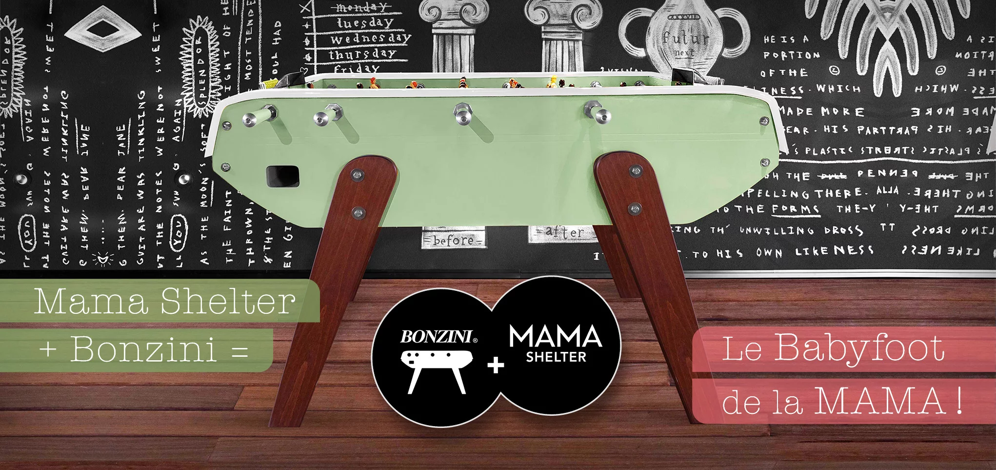 Mama Shelter + Bonzini = « Mama »'s Football Table !