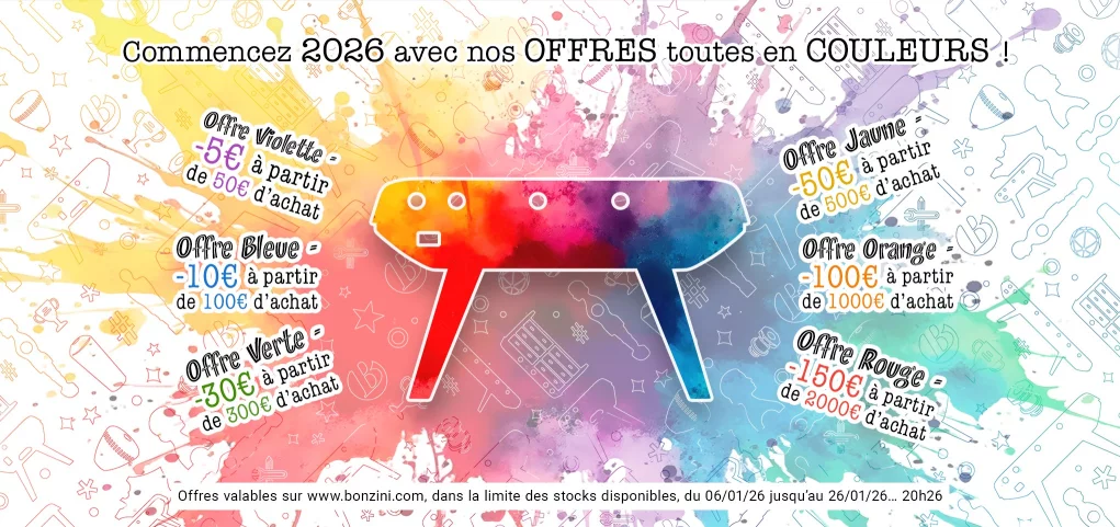 Les offres Bonzini toutes en couleurs 